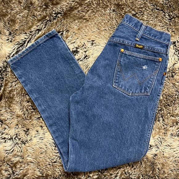 VTG Wrangler Cowboy Cut Original Fit Jeans Size 34x30 - Picture 6 of 6